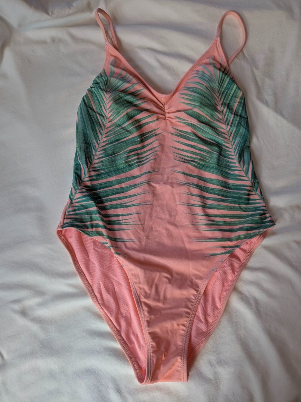 Xhilaration One-Piece Swimsuit in Coral - Picture 2 of 11